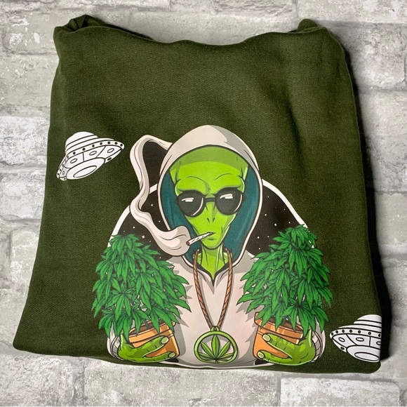 EVOLVE: SPLIFFS & SPACESHIPS CUSTOM HOODIE (UNISEX) - Picture 1 of 10